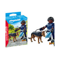 Playmobil - 71162 -  Policier avec chien de recherche.